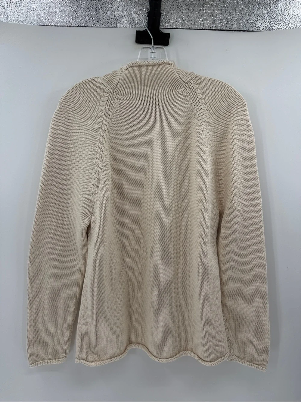J. Crew Men's 1988 Rollneck™ sweater in cotton - Mountain White - Small